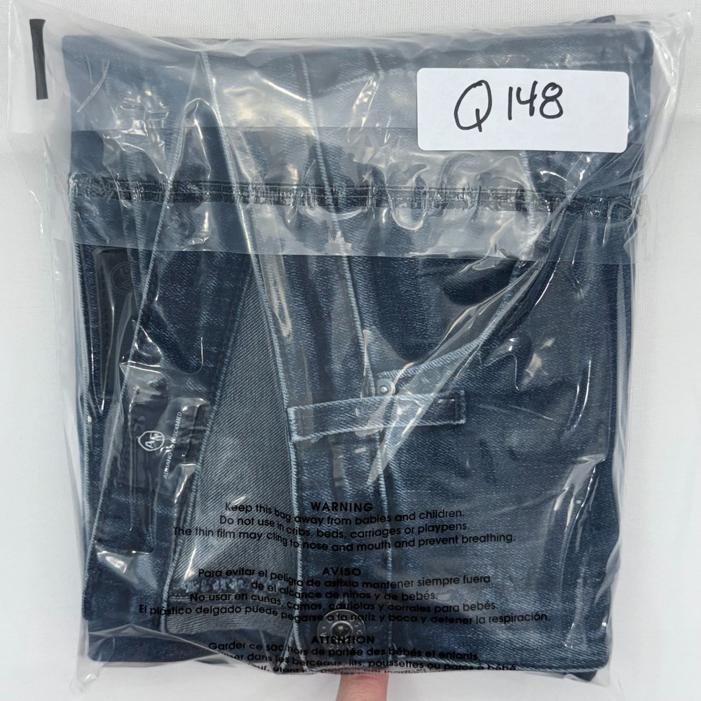 AG Adriano Goldschmied The‎ Harper Jeans Womens 28R Blue Straight Leg Dark Wash - Picture 9 of 9